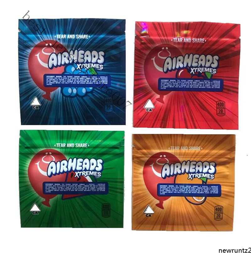 

df2021g Hot 4 types 400mg Airheads xtremes candy bags Airheads edible packaging smell proof bags warheads edibles empty ca