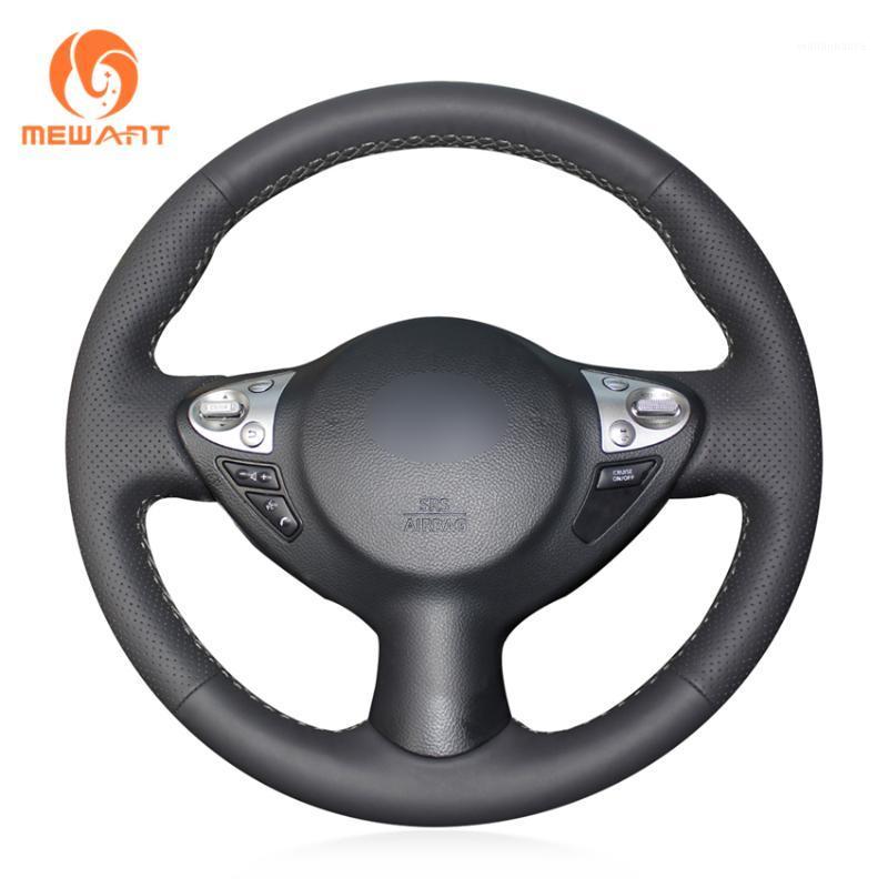 

Steering Wheel Covers MEWANT Black PU Carbon Fiber Suede Car Cover For Infiniti FX FX35 FX37 FX50 QX70 Juke 370Z Note 2009-2022