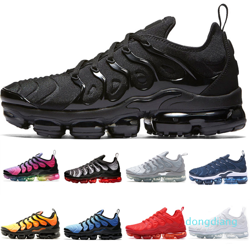 

Designer-Men plus Women Shoes Triple Red tns Trainers Cushion black white Blue Pastel University Gold high quality sneakers 36-46, Color 11