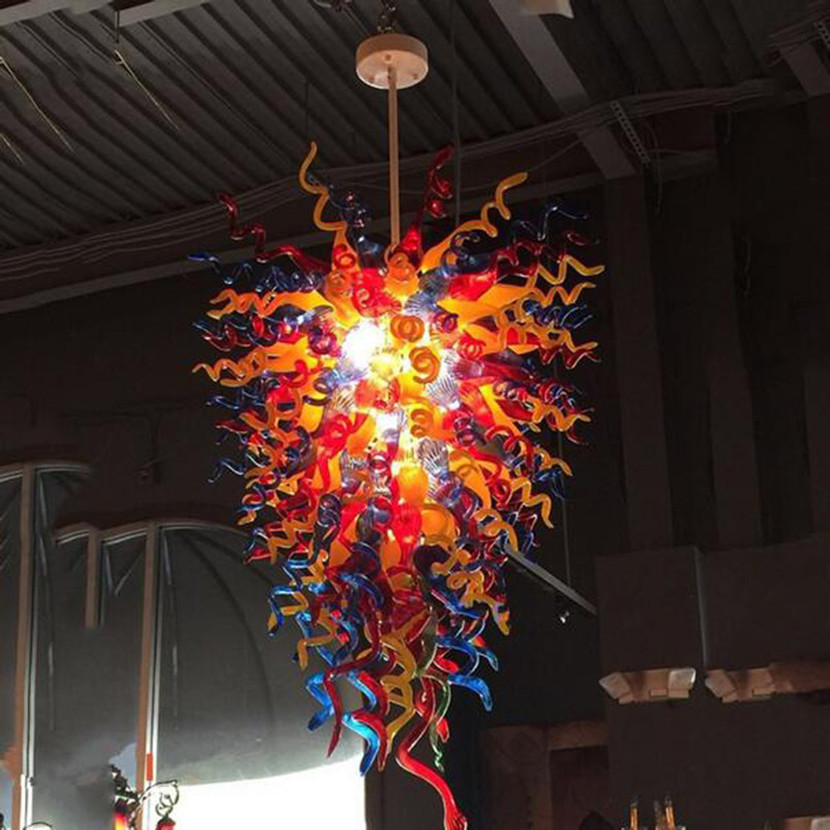 Lampe de pendentif en lustre européen à LED multi-couleur pour salle à manger salle de cuisine suspension suspension lampe suspension