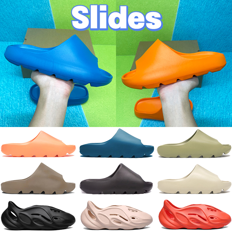 

With Box Slides slipper sandals shoes enflame orange Enfora bone resin soot earth brown triple black Ararat men women slide sneakers US 4-11, Bubble wrap packaging