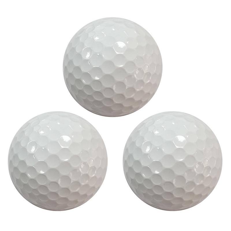 

Golf Balls 3Pcs White Three-layer High Elastic Long Distance Training Match Competition Ball Diameter 42.8mm Accessories