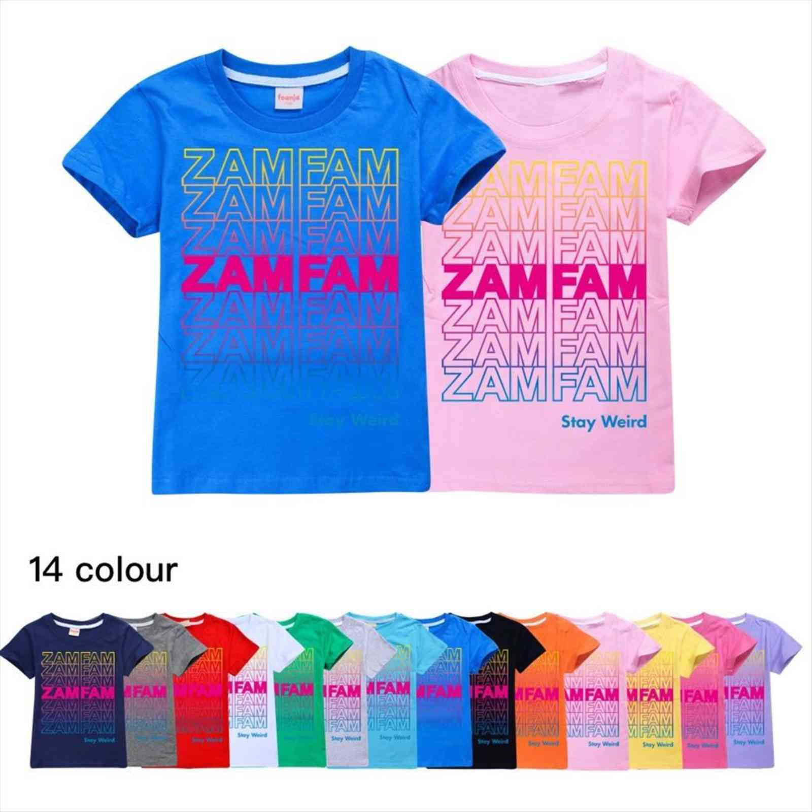 Fashion Clothes Cotton Princess T Shirt Big Boys Graphic Tee Tops Zamfam Toddler Kids Summer Short Sleeve-image-742705385