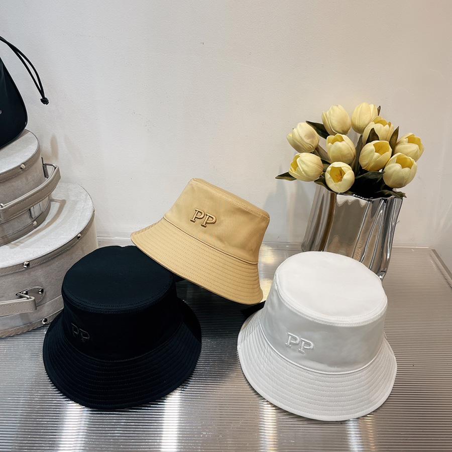 

Fashion Bucket Caps Simple Streetwear Cap Designer Hats for Man Woman 3 Colors Good Quality, C1