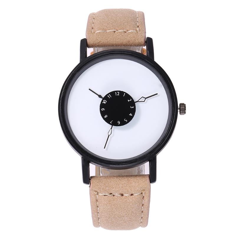 

Wristwatches Creative Unique Dial Design Watch Casual Luxury Women Quartz Wrist Watches Relogio Feminino, White