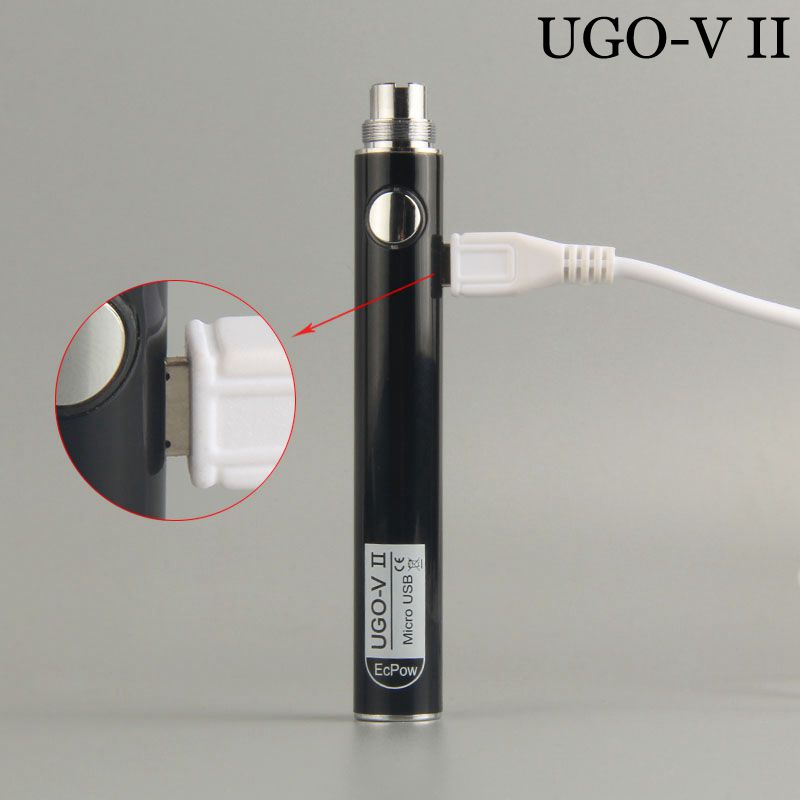 

Rechargeable 650mah 900mah Vape Battery UGO-V II V2 510 Thread Preheat Batteries with USB Charger for Ceramic Vaporizer Pen Cartridge Package