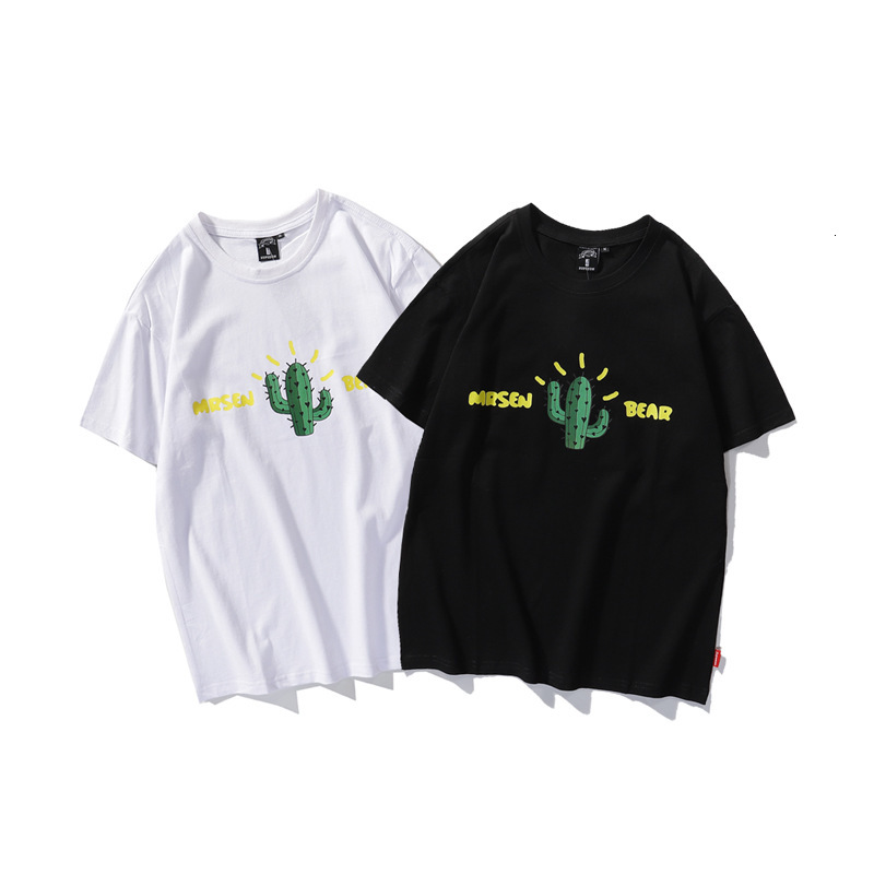 

t shirt men's 2021 spring and summer short sleeve fashion casual simple round neck couple half men, White;black