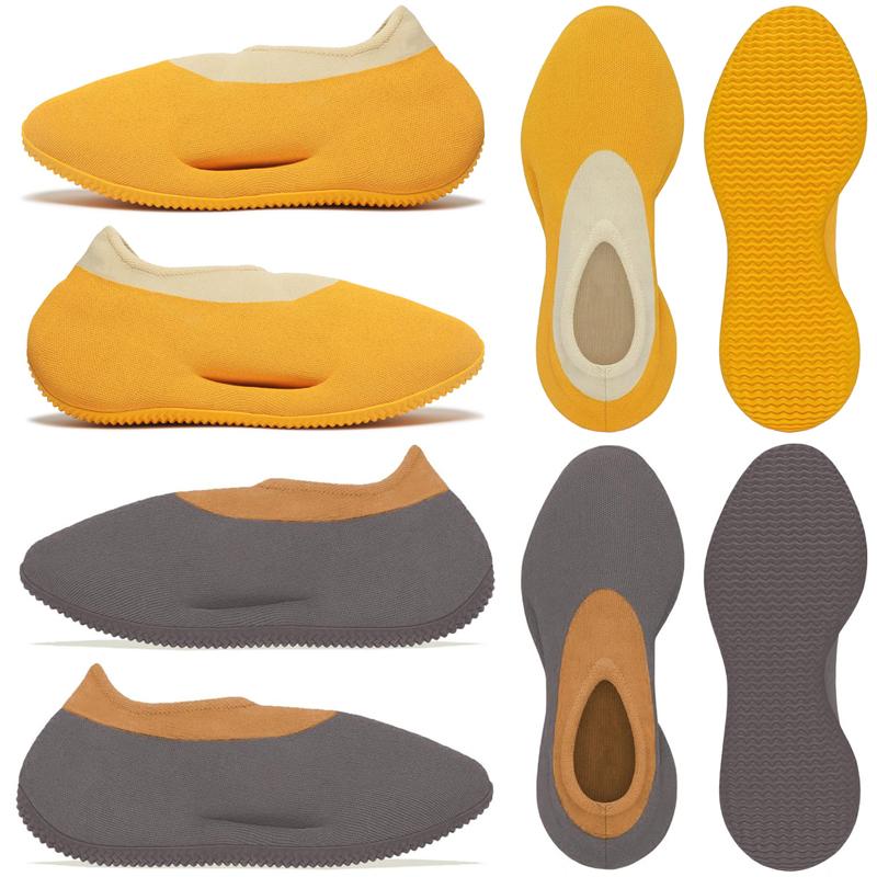 

2022 Running Shoes Mens Kanye Knit Runner Womens Stone Carbon Slip-on Trainers Breathable Sneakers Yellow Sports Brown NSTLD Khaki Size 36-46 With Box