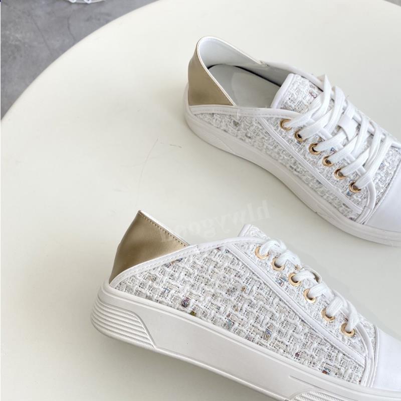 

Lace C 2021 Design Woven Shoes Two Ways Flats Wear Slipper To Canvas Up Embroidery Slippers Exquisite Casual Luxury Outdoor Sands Running21, Black