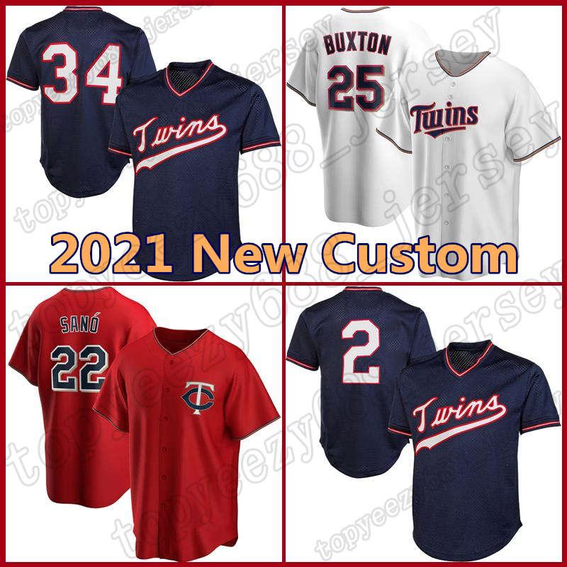

Custom Minnesota 22 Miguel Sano Twins Jerseys 25 Byron Buxton 11 Jorge Polanco Baseball 34 Kirby Puckett 20 Eddie Rosario Mens Max Kepler, Blue;black