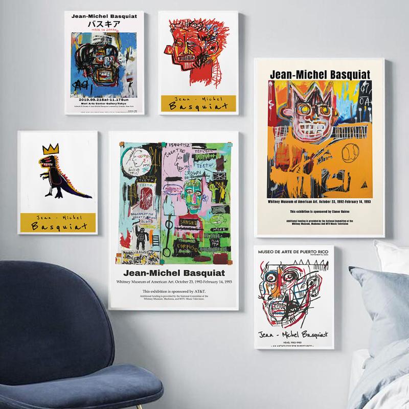 

Paintings Poster And Prints Jean Michel Basquiat Graffiti Modern Artist Canvas Painting Wall Art Picture For Living Room Home Decor