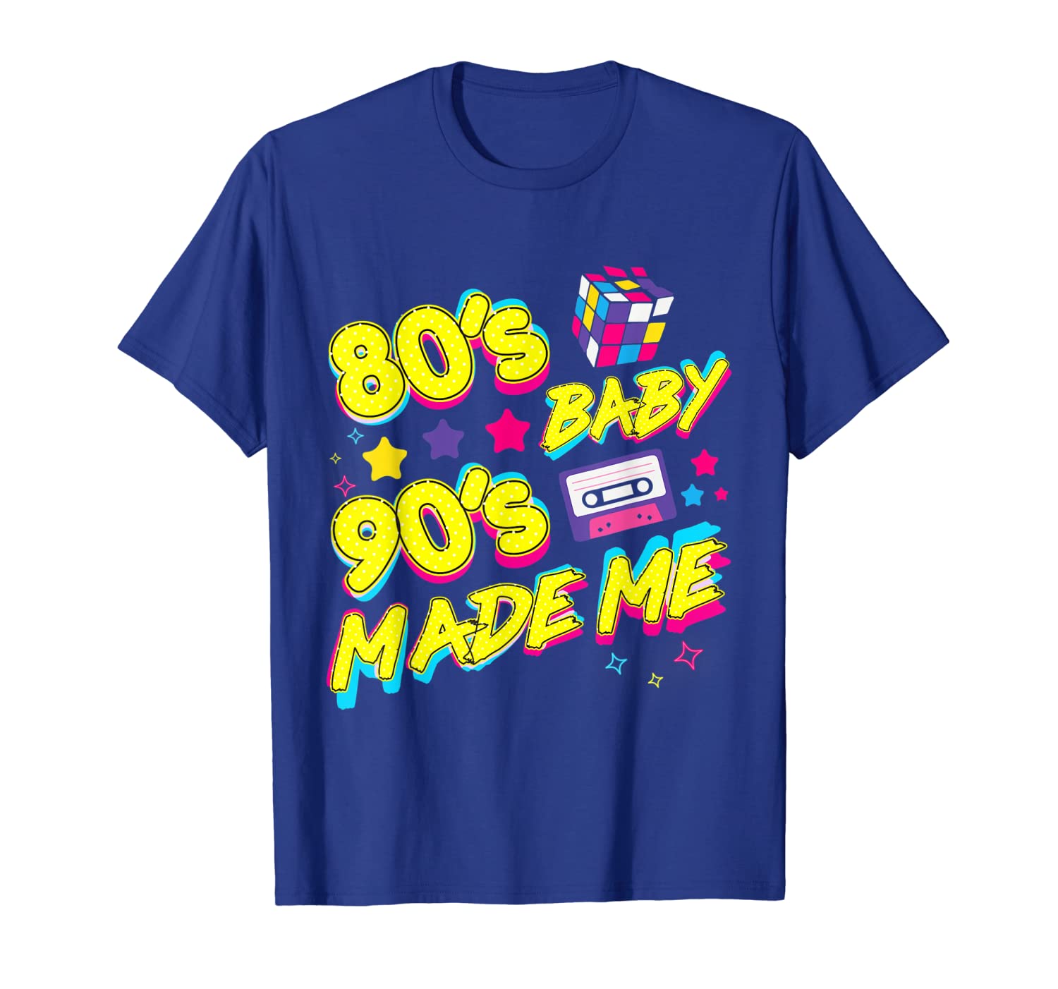 

Cassette Vintage Costume Retro 80s Baby 90s Made Me MixTape T-Shirt, White;black