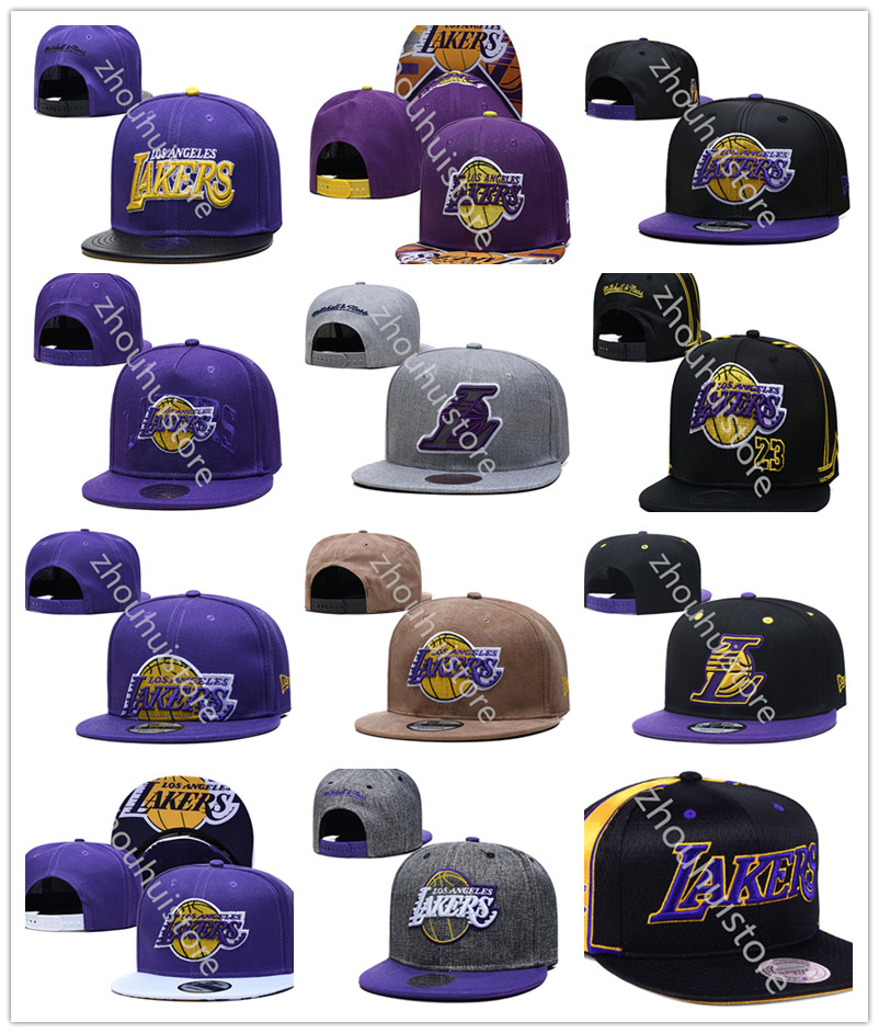 

Top Qualit Los Angeles Lakers Snapbacks Baseball Hats Teams City Mix Match Order All Cap Hat Wholesale stitched embroidery f, Black;white