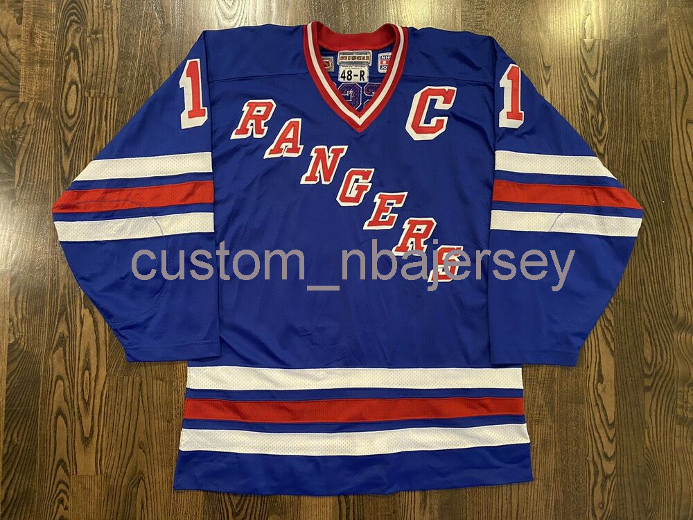 

Cheap Custom Vintage MARK MESSIER #11 New York NY Rangers Jersey Men's Stitched Hockey Jersey Any Name Number, Blue