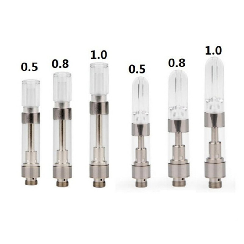 

G5 510 Vape Pen Cartridge Atomizer Disposable Press In Round Flat Tip Empty 0.5ML 1ML Capacity Carts Ceramic Coil Vaporizer