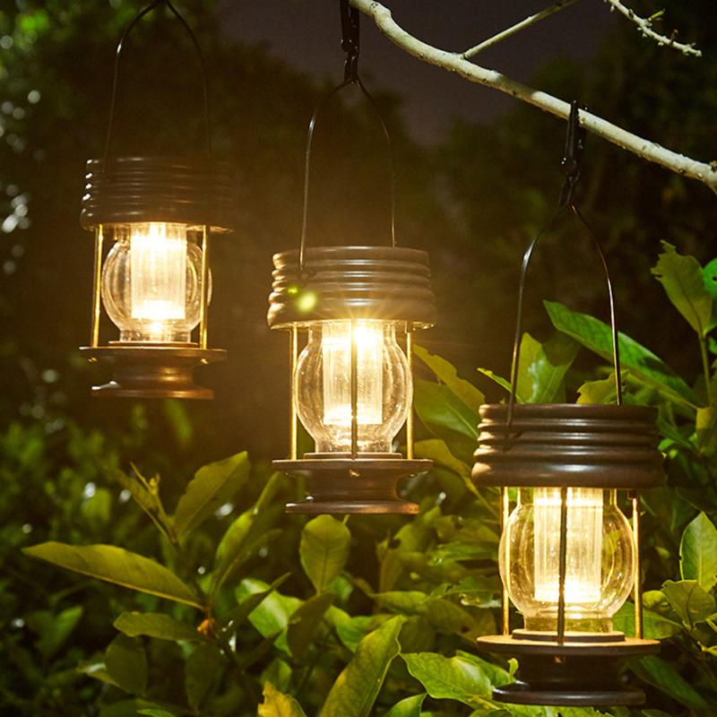 

Solar Lamps Outdoor Vintage Kerosene Lamp Umbrella Tree Hanging Light Waterproof Horse For Garden Backyard Pergola Patio Window