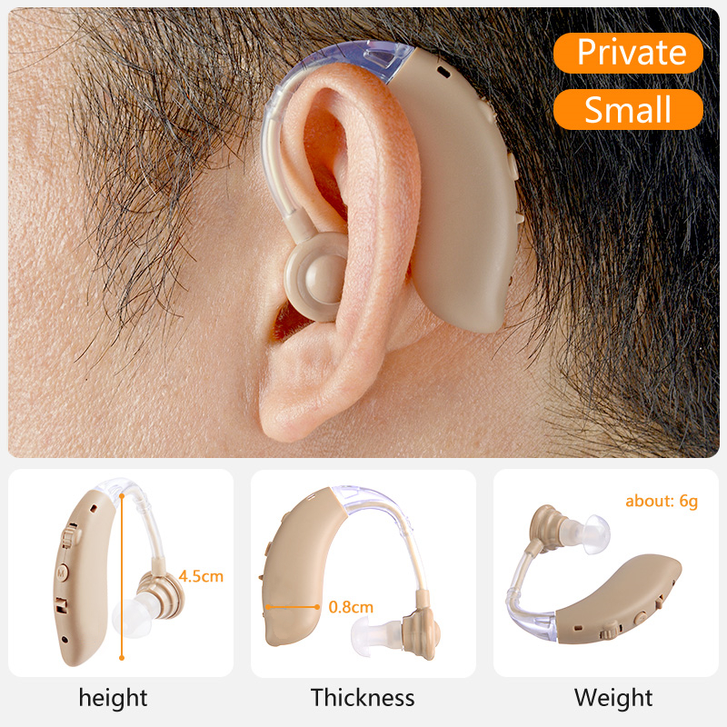 

2021 New Hearing Aid Rechargeable Hearing Aids Mini Digital Invisible Ear Aid Sound Amplifier For The Elderly Care Deaf Hear AidScouts