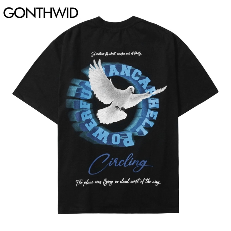 

Hip Hop T-Shirts 3D Peace Short Sleeve Tshirts Harajuku Fashion Casual Cotton Tees Men Summer Loose Tops 210602, Black