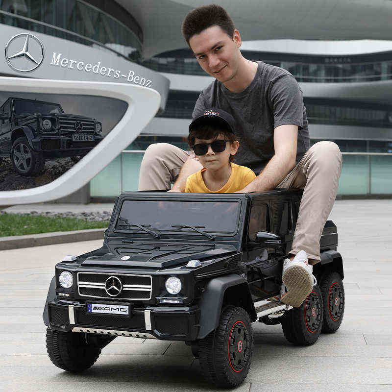 

Merced Benz big G electric four wheel remote control cross country baby toy can take adult two children's car