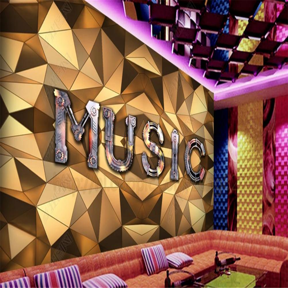 

3d customized wallpaper Gold geometry wallpapers 3d murals wallpaper for living room