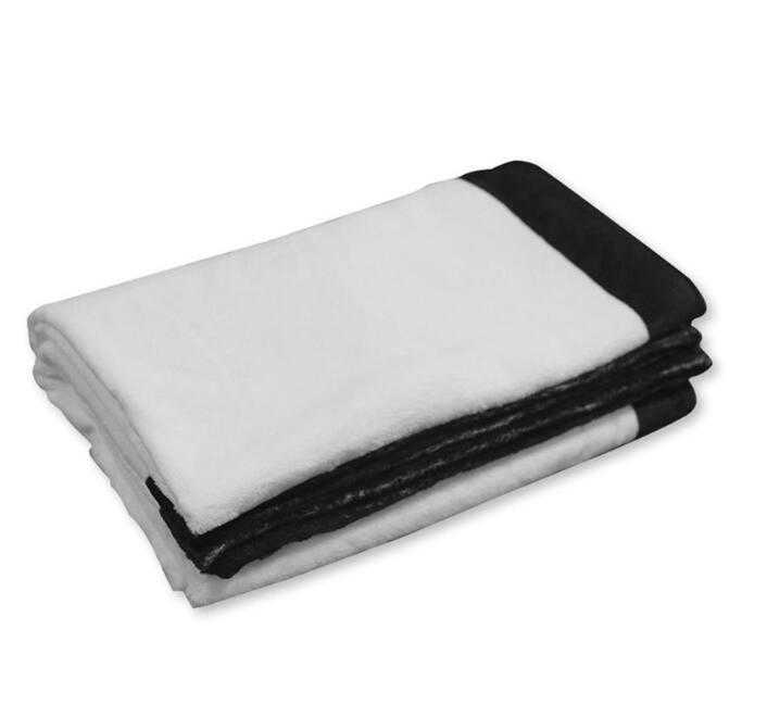 Blankets Sublimation Thermal Fleece Blanket Heat Print Fabric Mat DIY Blank Carpet 9 15 20 Grid Plaid Blanket 125*150cm Sea Shipping YL1344