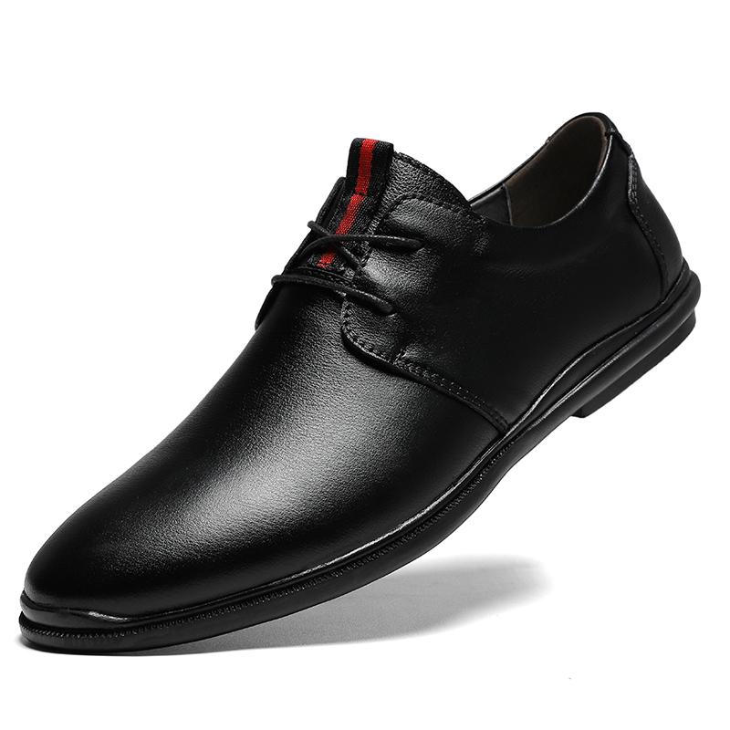 

Dress Shoes Brand Men Footwear Moccasins High Quality Men's Flats Casual Leather Driving 38-47 Zapatos De Hombre, H6651 black02