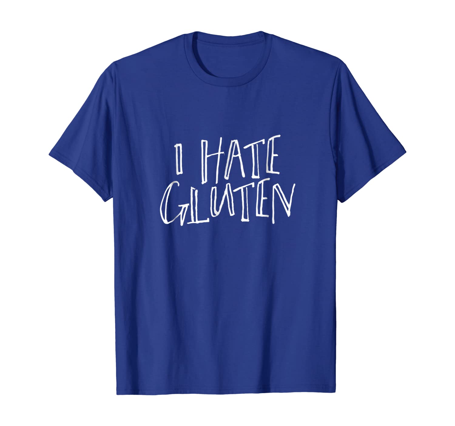 

I Hate Gluten T-Shirt, White;black