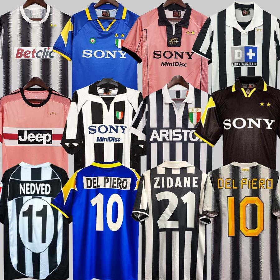 

Juventus Retro Juve DEL PIERO soccer jersey 84 85 92 94 95 96 97 98 99 02 03 11 ZIDANE Ancient maillot DAVIDS Oldest shirt, Black;yellow