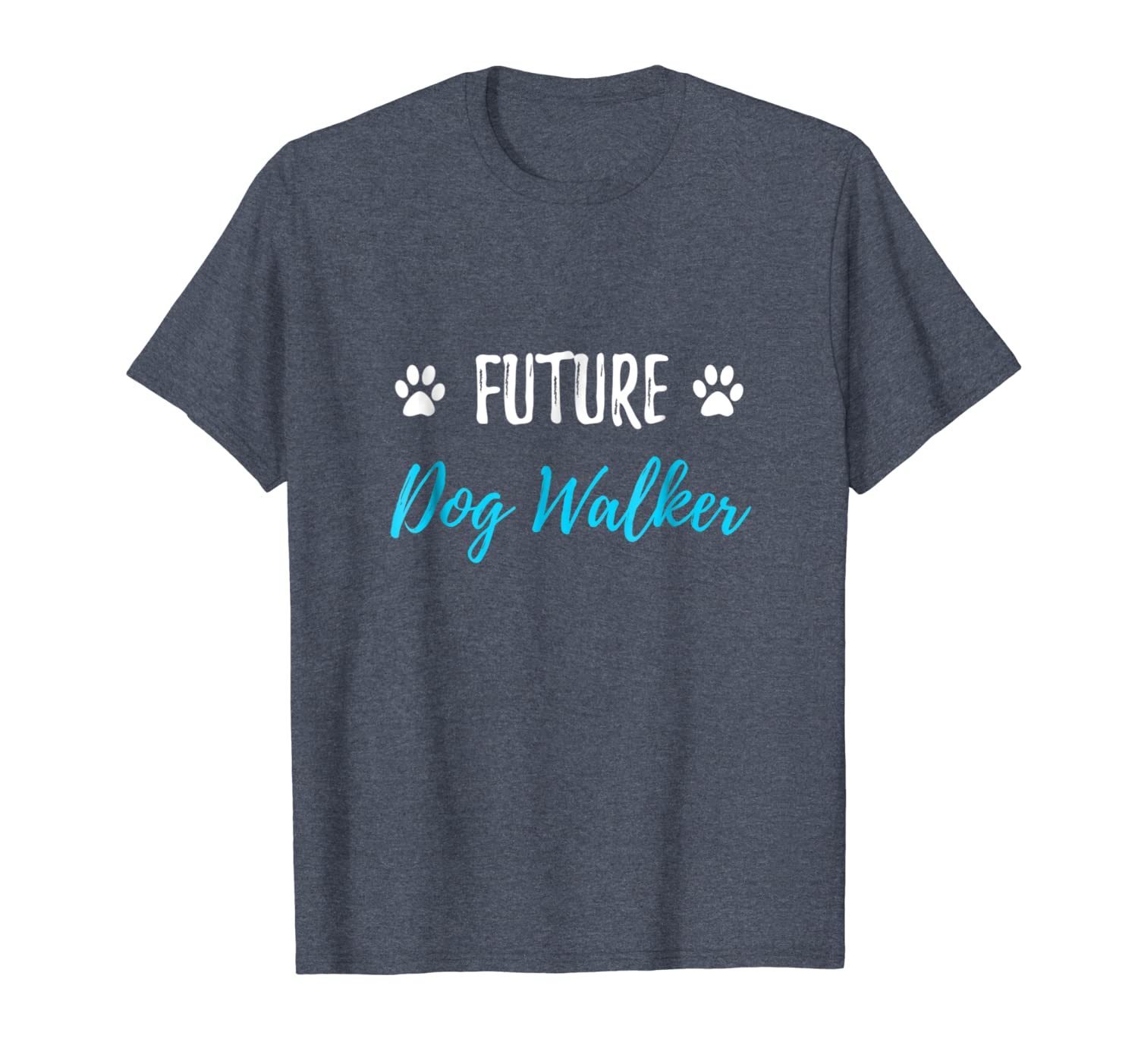 

future dog walker t-shirt funny dog walking gift shirt, White;black