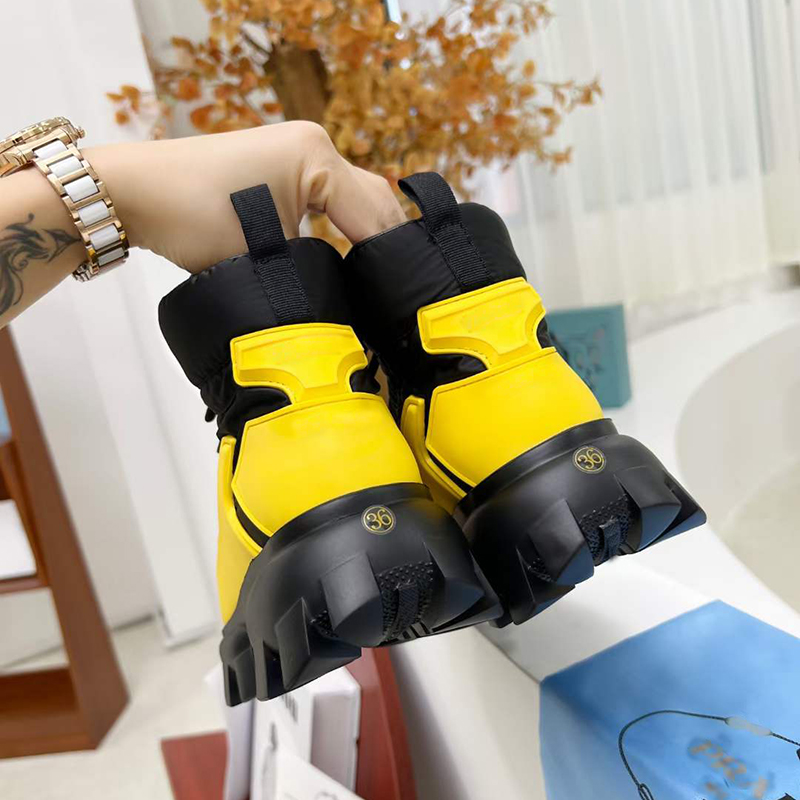 

High-Top Couple Shoes Color Combination Casual Training Cotton Thick-Soled Sneakers Size US5-US11.5 NO338 with box, Color 3