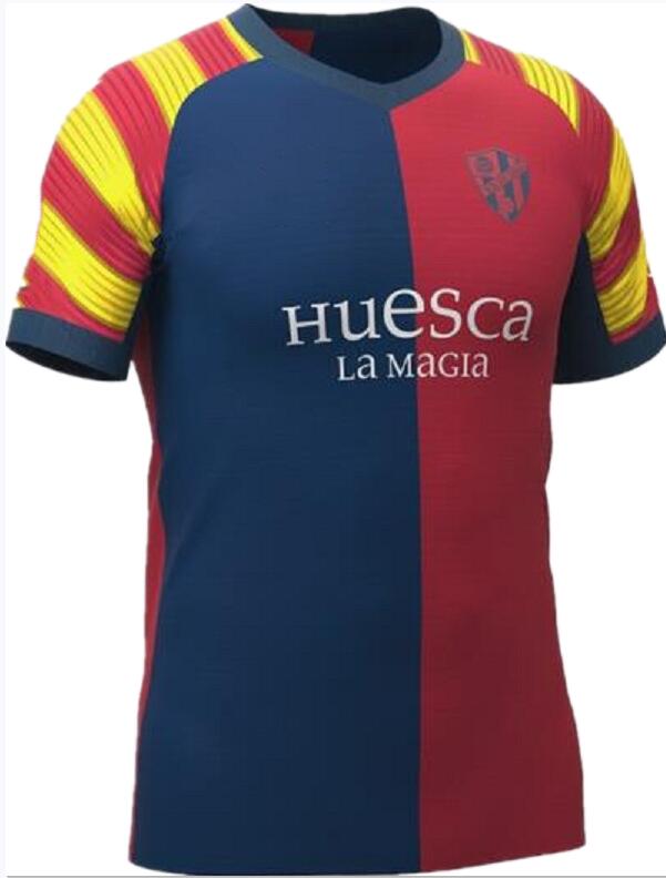 

2021 SD Huesca DAY OF ARAGON soccer jerseys 20 21 BAR #10 Cristo Okazaki Sergio GÃ³mez RABA camiseta de fÃºtbol Insua football shirt, Black;yellow