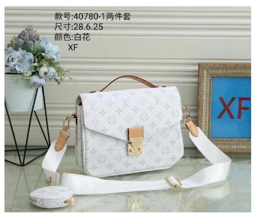

leather LV LOUIS bag VITTON Set MULTI POCHETTE ACCESSORIES Bags Women Crossbody Bag Leather Handbags Purses Lady Tote Purse, Red;black