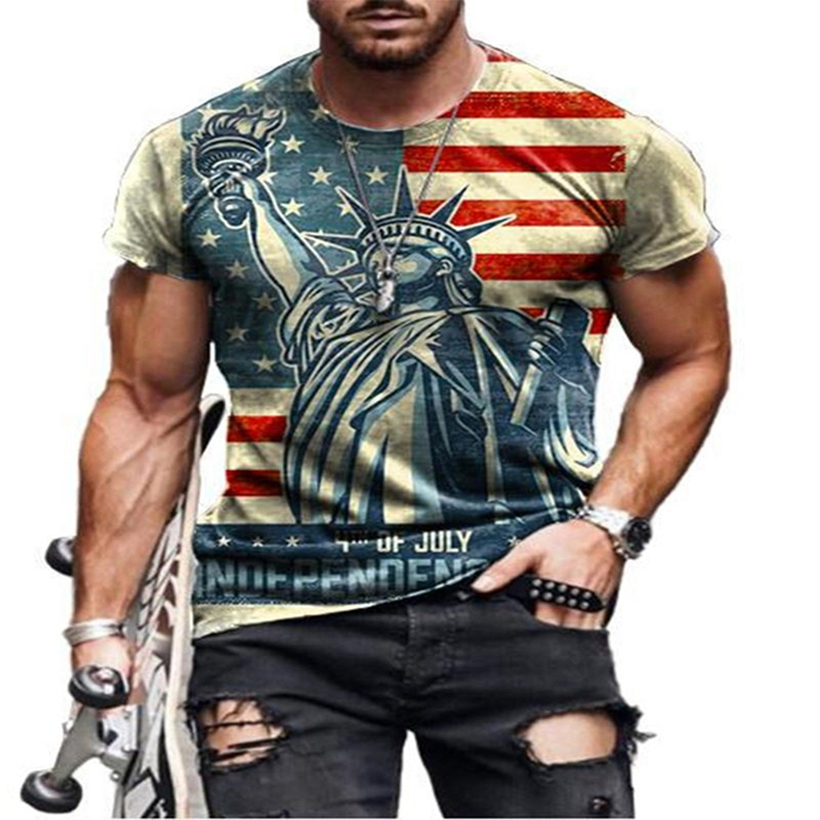 

2021 new sale summer 3D printed short sve personalized fashion pattern men's T-shirt, Xtx-009