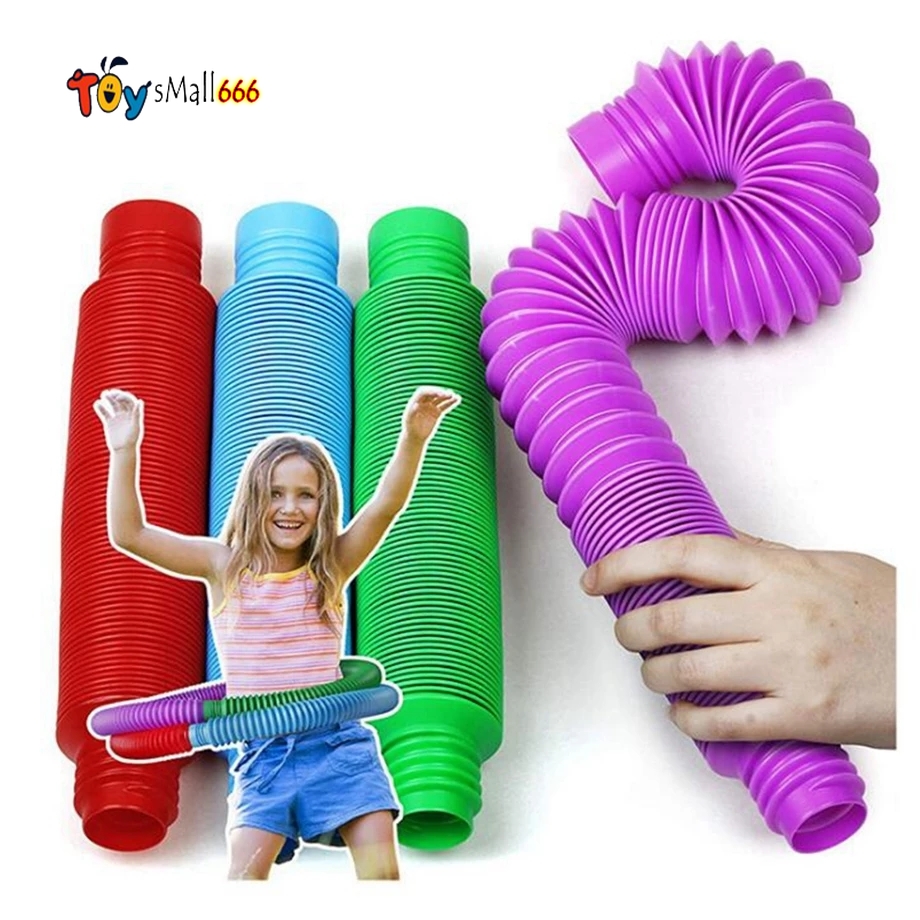 

Colorful Big Size Tubes Sensory Fidget Toys Fine Motor Skills Pipe Tools for Stress Toys and Anxiety Relief Suitable Kids Adults