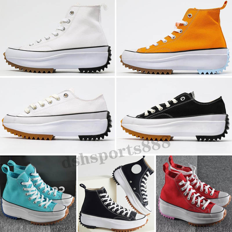 

Women Run Hike Shoes Leopard Orange Black Yellow Purple white High top stars Classic Thick bottom Canvas Shoe Size 36-40, Color 2