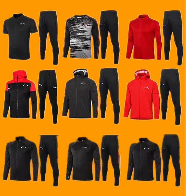

2021 tracksuit Soccer Training Suit survetement sets Windbreaker Hoodie camisas de futebol 21 maillot foot jacket kits, B-yerm 1