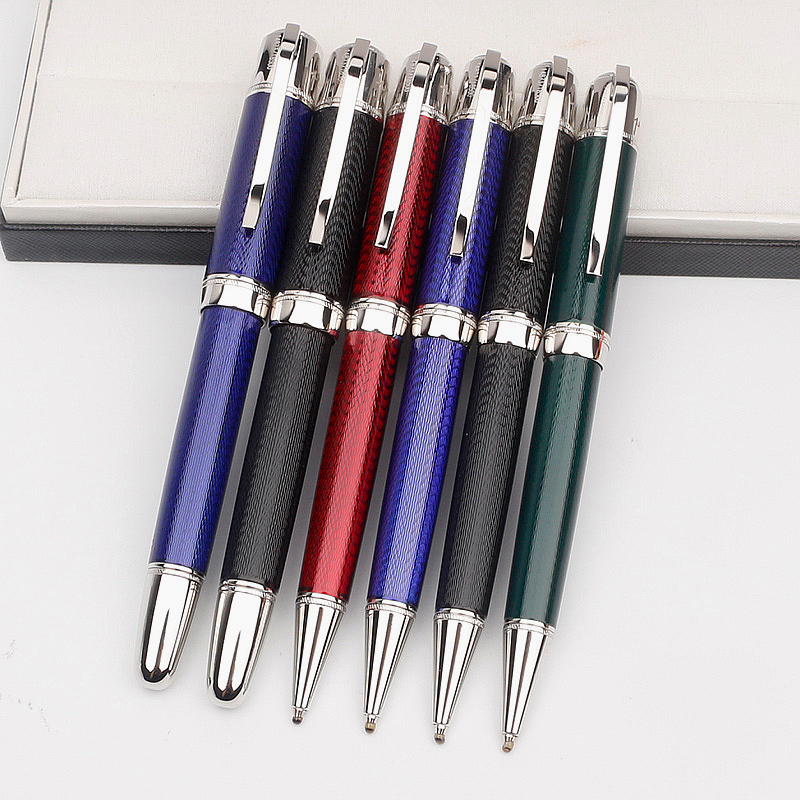 

Top High quality Writer Jules Verne Pen Special edition Ocean Blue and Red Black Metal Ballpoint Rollerball Fountain pens office school supplies 14873/18500, As picture shows