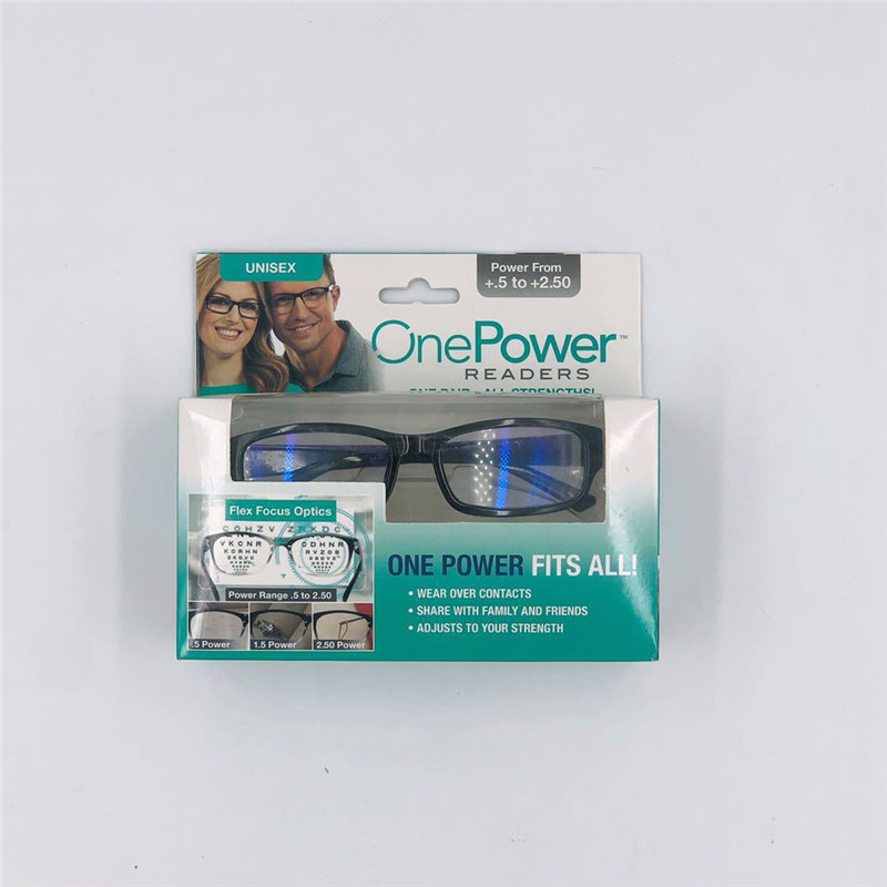 

Newest One Power Readers Focus Auto-adjusting Reading Glasses Men Women High Quality resin Material Eyeglasses