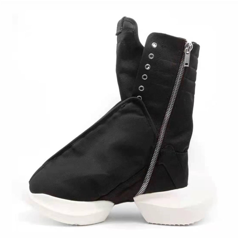 

Pony Heel Combat Boots For Men 2022 Spring Zapatillas Hombre Fashion Design Canvas Boots RF40T50, Black 005