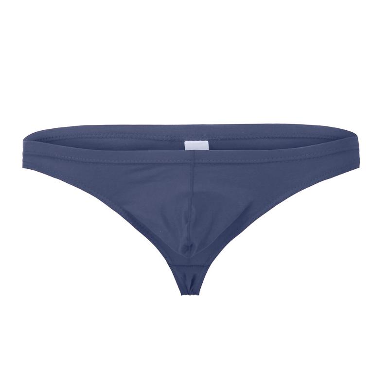 

Underpants Men Sexy Underwear Elastic Seamless Pouch Briefs Knickers Jock Strap U-bag Panties Comfortable Soft, Blue