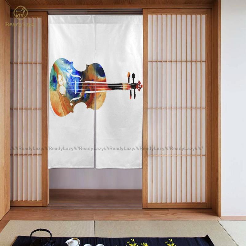 

Music Curtains Cabinet Washable Door Curtain Double Cute & Drapes