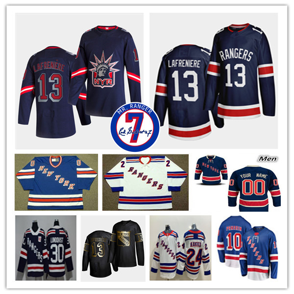 

New York Rangers Artemi Panarin Mr. Ranger 7 Patch Jersey Hockey Adam Fox Shesterkin Chris Kreider Mika Zibanejad Ryan Strome Kaapo Kakko Lafreniere Trouba Goodrow, Man black gold