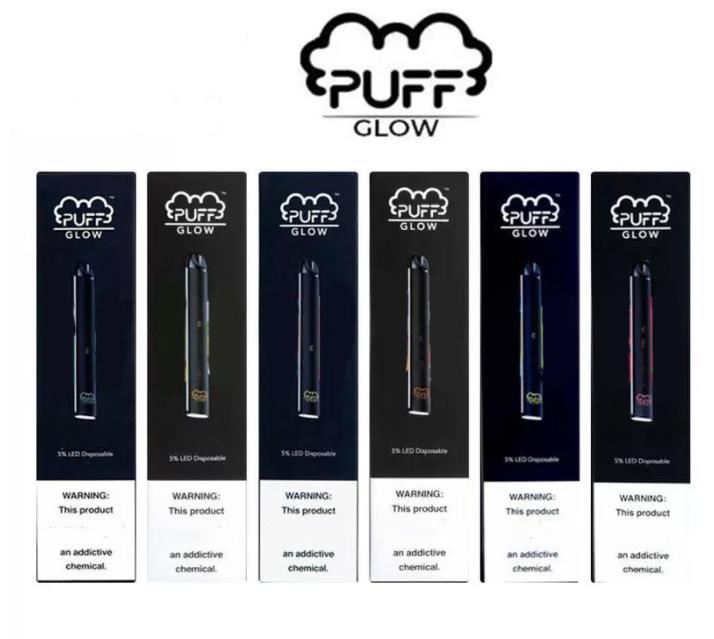 

Puff Glow Disposable Vape Pen Device Pods Battery Starter Kits Vaporizer Pen Packaging E-Cigarettes Stick