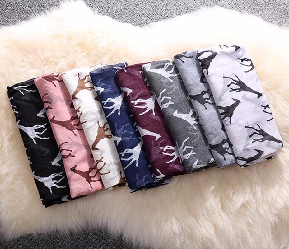 

Scarves Men Women All-match Ladies Giraffe Print Pattern Long Scarf Warm Wrap Shawl Autumn Winter Bandanna Female Multi Color