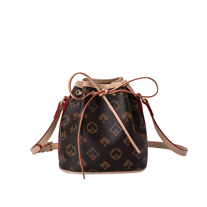 

printed 2021 new style cross body Fashion old flower with mini Bucket bag