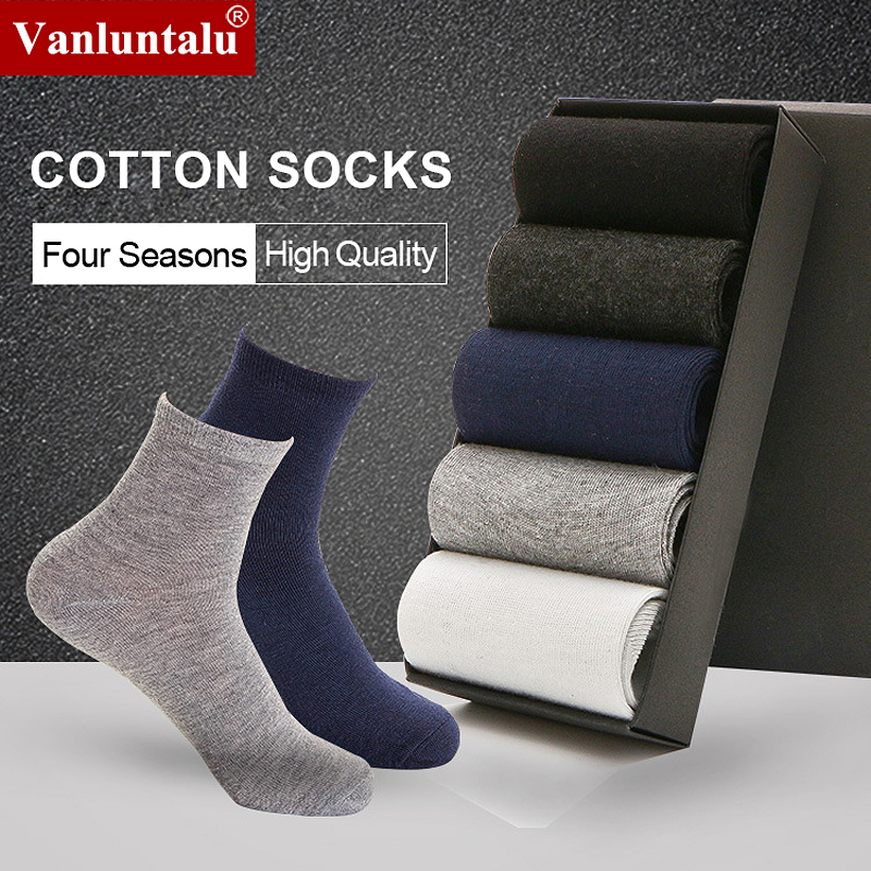 

10/20 Pairs/set Cotton Mens Sos Bla White Business Man Sos Soft Breathable Summer Winter For Male Sos Plus Size 38-46, 2h-2b-2qh-2l-2sh