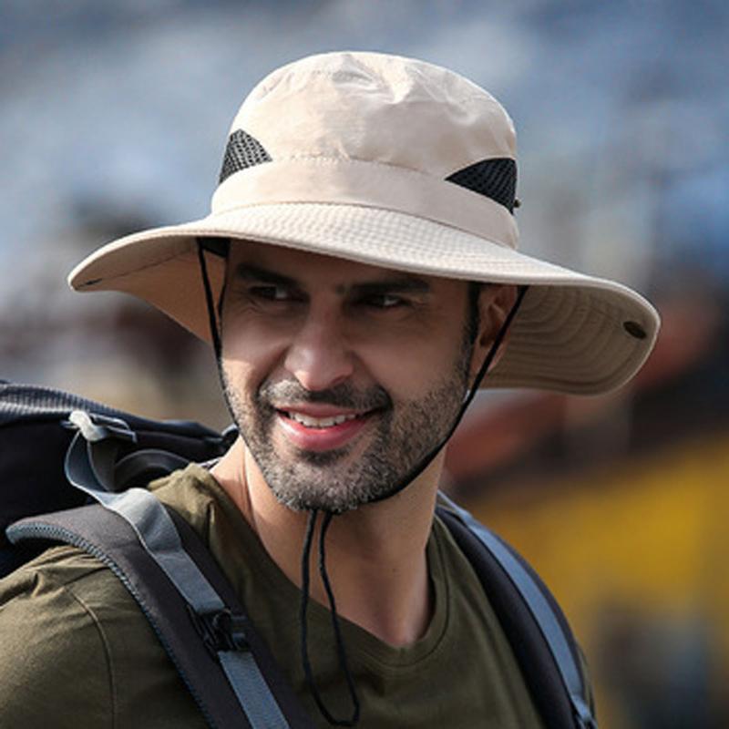 

Wide Brim Hats Waterproof Bucket Hat 2021 Summer Boonie Outdoor Uv Men Sun Cap Fishing Quick Dry Protection, Ny