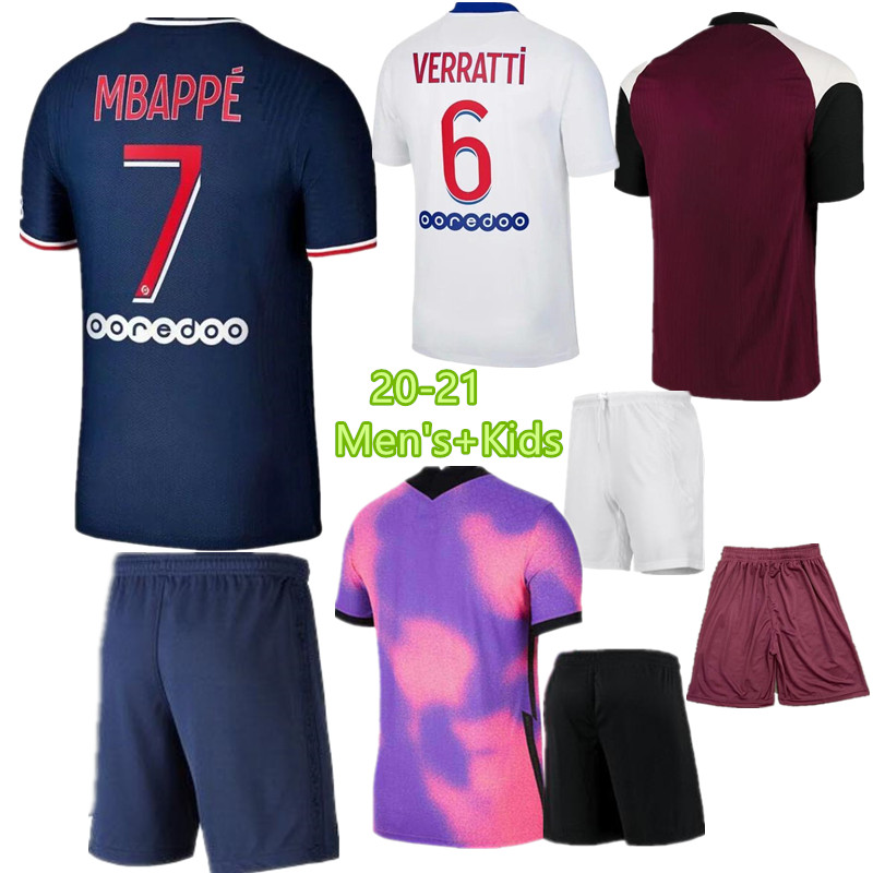 

MBAPPE VERRATTI KEAN Soccer Jersey 2021 DI MARIA KIMPEMBE MARQUINHOS ICARDI Pre Match Football Shirt 20 21 Men and Kids kit, Black
