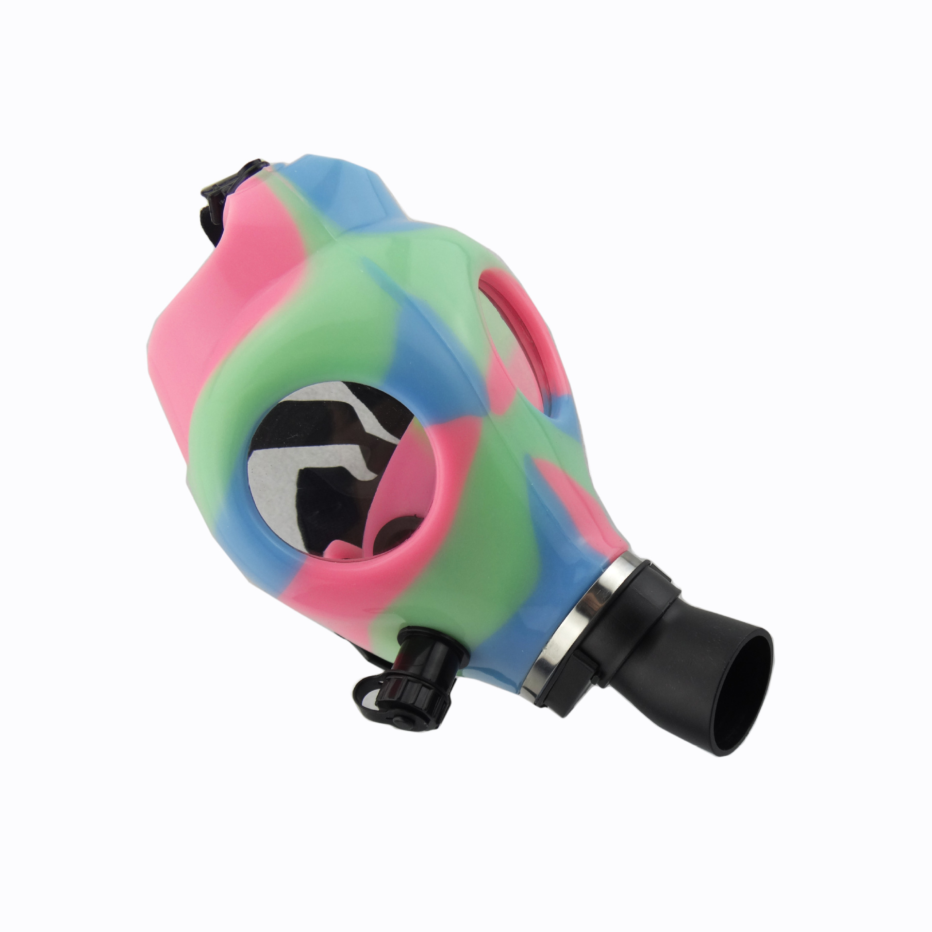 

Direct creative silicone luminous self mixed color skull hookah
