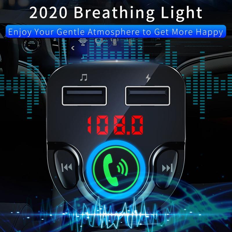 

& MP4 Players Cigarette Lighter G32 Car MP3 Bluetooth Player Plug In 5.0FM Receiver 3.5A Dual USB Accessories